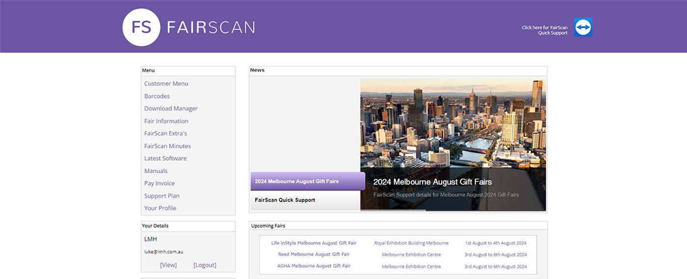 FairScan Customer Login